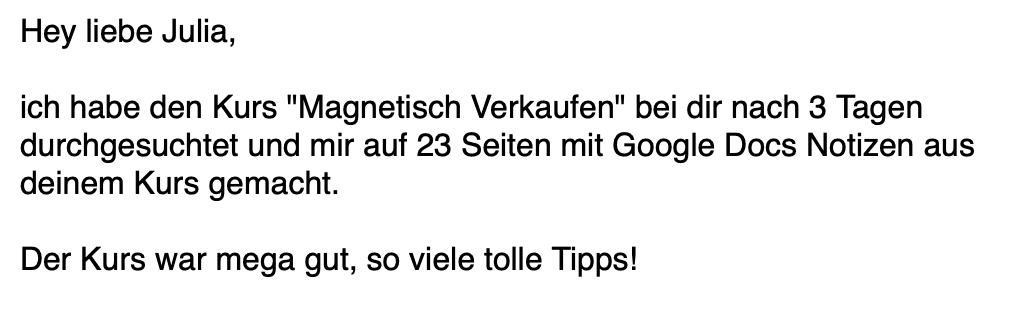 Kundenstimme