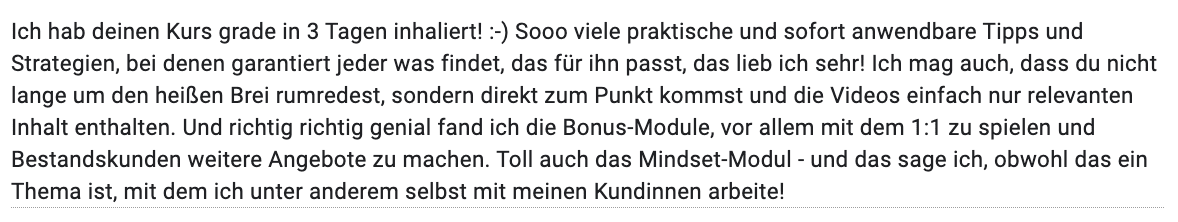 Kundenstimme